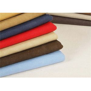 Garment Washed Canvas Fabric / Heavy Cotton Fabric Tear - Resistant