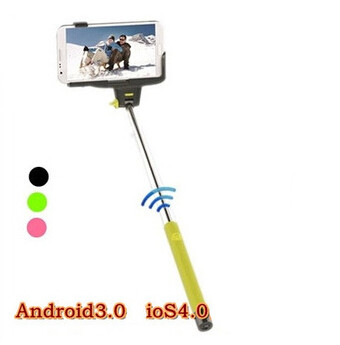 Handheld monopod Wireless Bluetooth Monopod for ios 4.0 / android 3.0 Smartphone