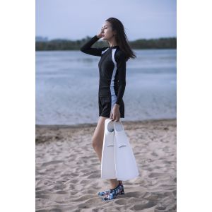 Flexible TPR PP Adjustable Snorkel Fins Closed Full Foot Pocket Diving