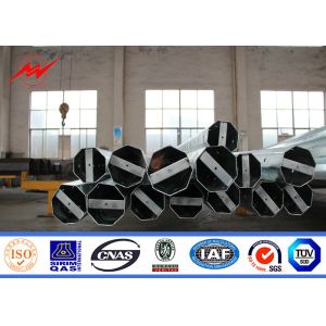 220kv Q345 galvanized electrical power pole for electric line