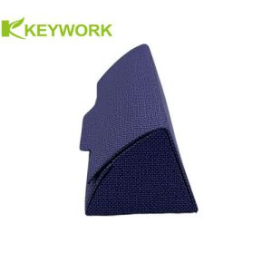 Purple Lycra Portable Eyeglass Case Irregular Embossed Printing