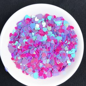 Non-Toxic 1MM 3MM 4MM Heart Mixed Heart Shapes Sequins for Wedding Party Home