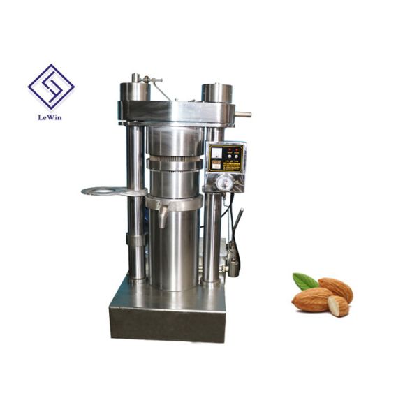 Simple Cold Press Oil Extraction Machine , Walnut Oil Press Machine Alloy Steel