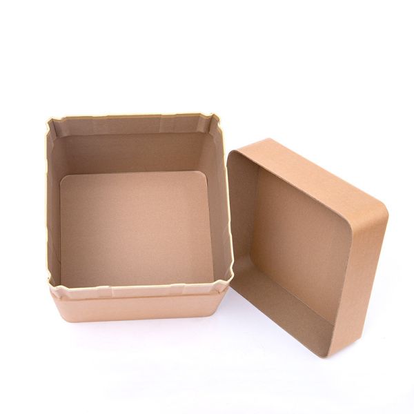 Kraft Paper 280g Sealing Square Fiber Drum 10 Gallon Fiber Drum For Additives