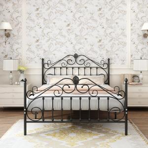 China Furniture Wrought Iron Bed Frames Queen Size , 14 Inch Bed Frame Queen on sale