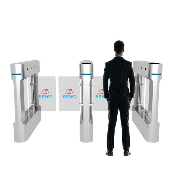 304 Stainless Steel Turnstile Entry Systems Swing Barrier Turnstile Access