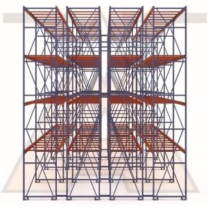 High Capacity Double Deep Pallet Racking Adjustable Shelf Height