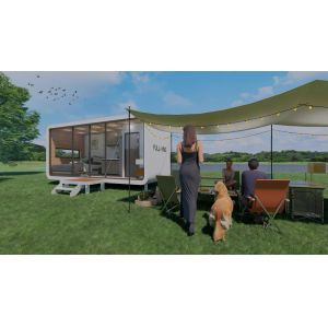 2024 Luxury Movable Mobile Prefab Tiny Prefabricated Apple cabin container House