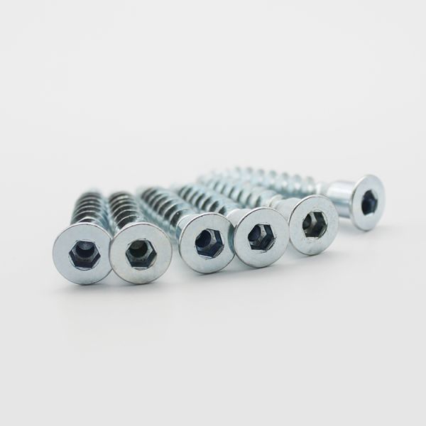 ISO9001 Certified Carbon Steel Hex Socket Furniture Screw For Wood DIN ANSI Standard