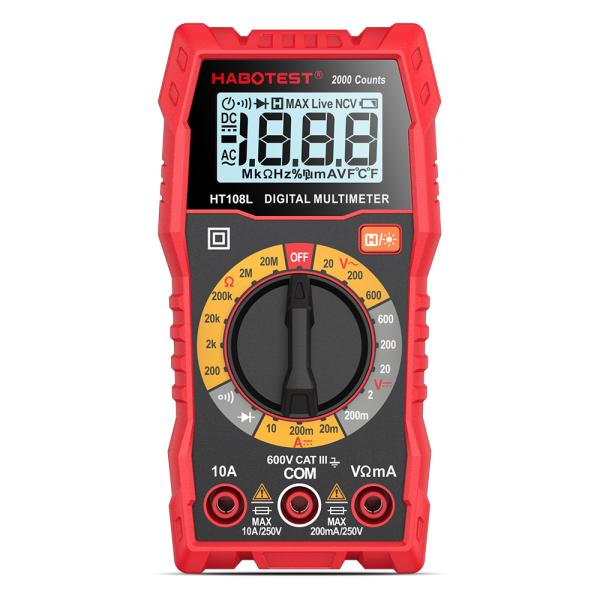 CE Certified Digital Multimeter with ABS Material and Low Battery Indicator for