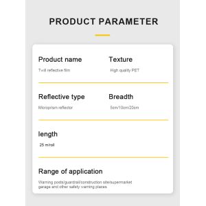 PVC Crystal Lattice Self-Adhesive Vehicle Conspicuity Traffic Safety Warning