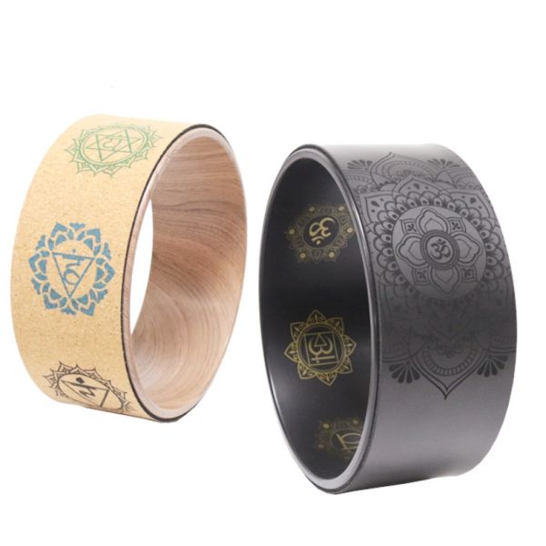 Quality 33cm Diameter PU Yoga Exercise Wheel Thick Cushion For Dharma for sale