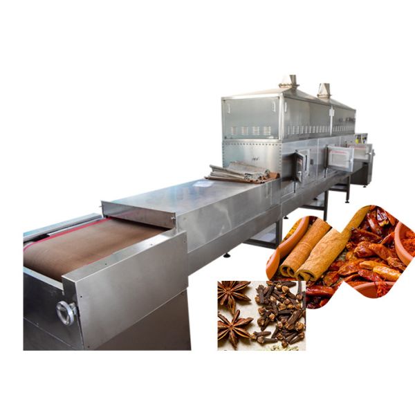 Continuous Insect Belt Peppermint Microwave Heating Dryer Full Automatic