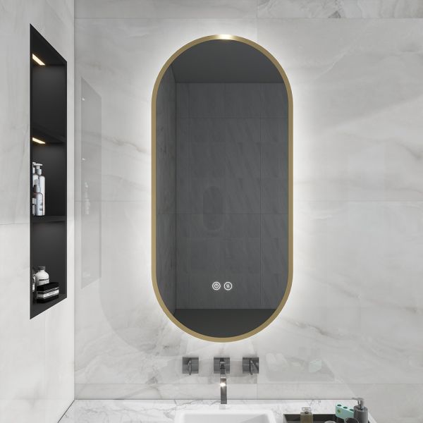 Green Materials Custom Bathroom Mirrors Eco Friendly Bathroom Mirror With Lights