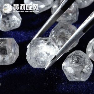 White DEF VVS HPHT artificial diamond rough / 1.5 carat diamond price HENAN