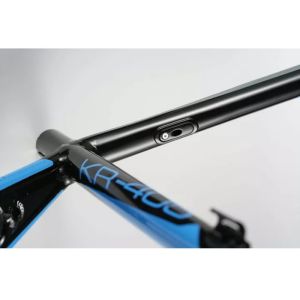 Lightweight 700C Aluminum Bike Frame Blue Color With A Shape Upper Fork