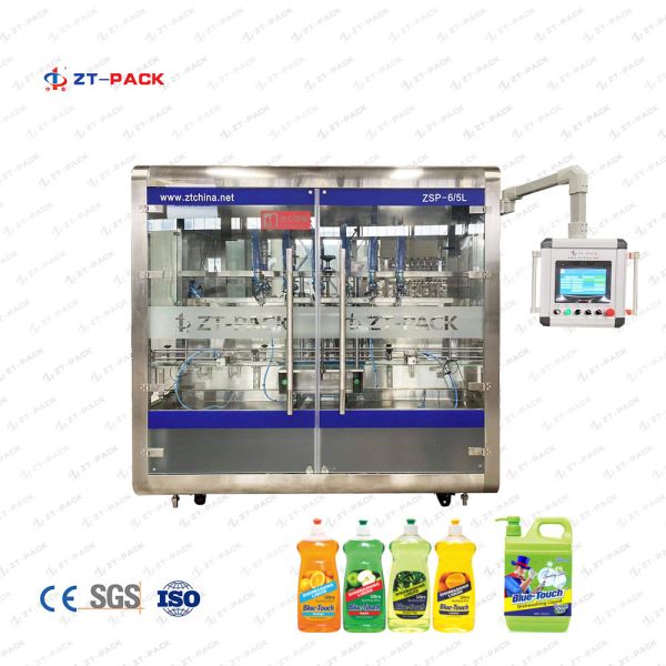 2.5kw Automatic Shampoo Filling Machine 3KW 1000ml Dish Wash Liquid Filling