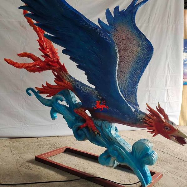 Eco friendly Realistic Animatronic Animals chinese mythical animal Jingwei