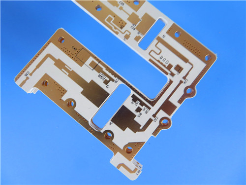 TMM10i Double-Sided PCB with 0.7mm Thickness and Pure Gold Finish for Microwave and RF Applications by Bicheng Technologies Limited
