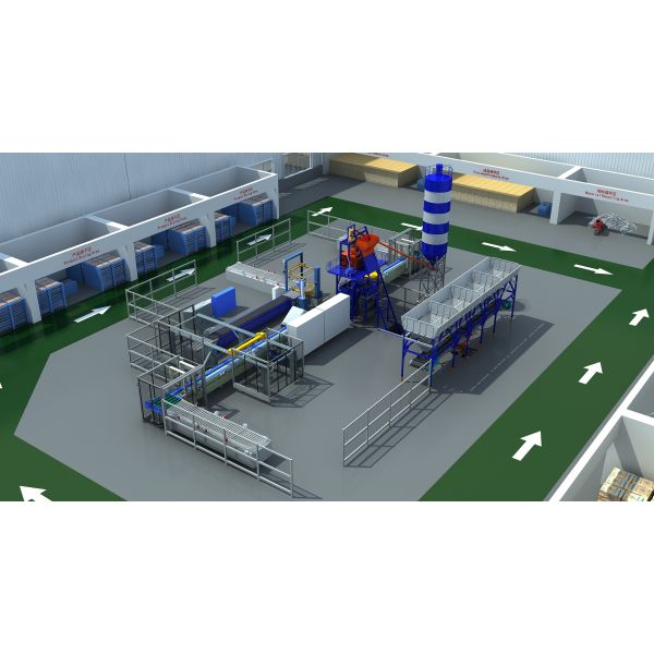 Efficient Concrete Dosing Machine Rubber Mould Paver Block Making Machine