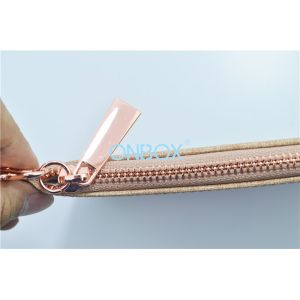 Lady PU Zipper Wallet Bag With Removable Carry Strip