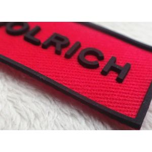 Small Letters Clear LOGO Patches For Garment / Custom Applique Patches