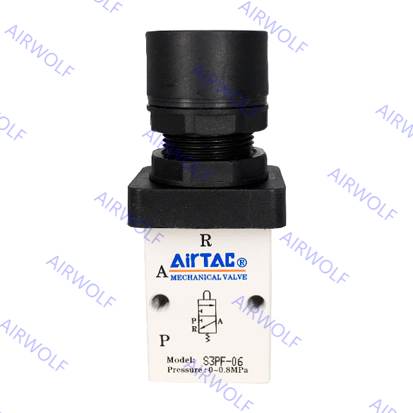 S3PF-M5, S3PF-06, S3PF-08 AIRTAC 3/2 way S3 Series Control Valve M5 1/8" 1/4"