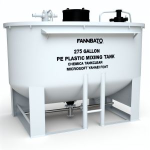 275 Gallon PE Plastic Agitator Mixing Tank Chemical Blending Tank FANBAO for