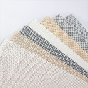 Semi-shut/ full shut sunscreen material fabric sunshade Textilene mesh fabric