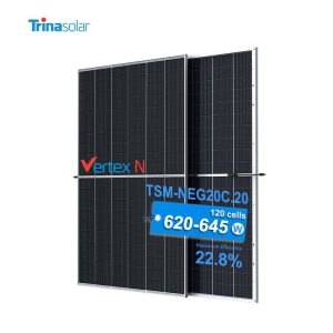 China Trina PV Module 620W 635W Dual Glass Monocrystalline Solar Panel for Solar Power System on sale