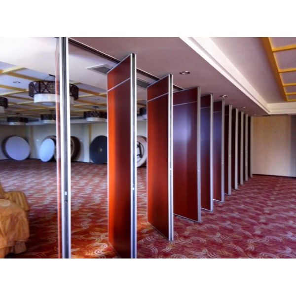 Quality Modern Acoustic Movable Wall Panels 800mm Width / Sliding Folding Partition for sale