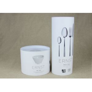 Customised Movable Plastic Lid CMYK Printing Kraft Paper Tube Packaging ,