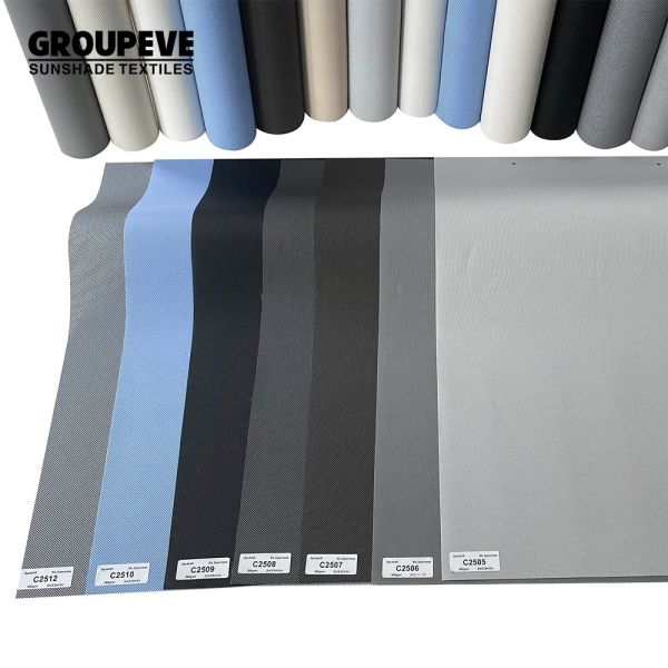 Eco-Friendly Customizable Light Filtering Polyester Sunscreen Fabric for Roller Blinds