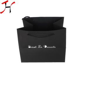 Jinghong Brown Paper Bags With Handles Embossing Matt Lamination Printing