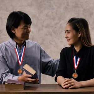 Custom Engraved Religious Cross Medal with Neck Ribbon Gift