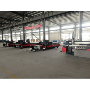 1000W-6000W Raycus Open Flat Bed Metal CNC Fiber Metal Sheet Laser Cutting