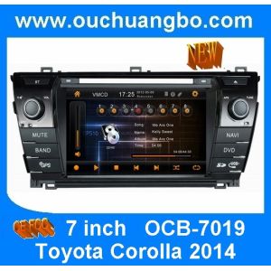 Ouchuangbo car stereos for Toyota Corolla 2014 with car gps systems OCB-7019