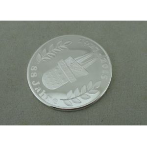 Wholesale Copper Stamped Personalized Coin , 1 1/2 Inch Silver Plating And 3D Proof Coin For 88 Jahre from china suppliers