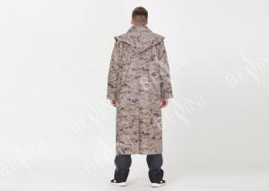 China Pure Polyester Waterproof Rain Coats With Lining  Men'S Digital Camouflage Printed M/L/XL on sale