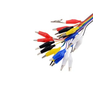DIY Connection Test Lead 20cm 10pin Jumper Wire Male With Alligator Clips