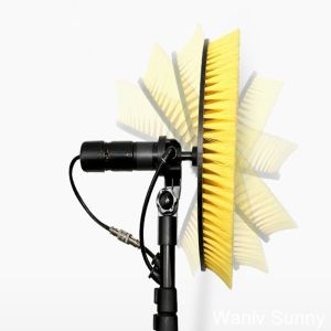 Wanlvsunny Single-Disc Rotating Brush with Telescopic Water Fed Handle and Nylon