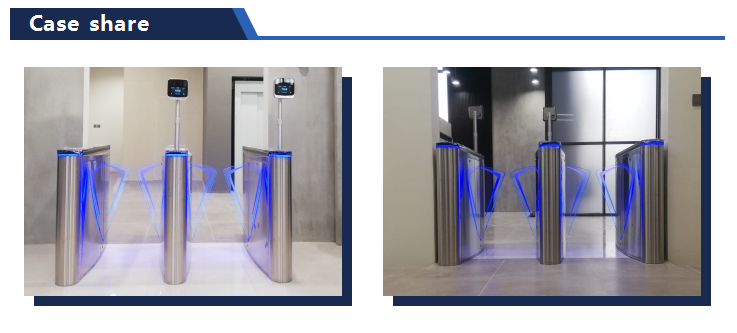 Anti Pinch Optical Barrier Turnstiles Indoor Stainless Steel Turnstile With RFID Card