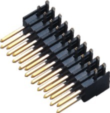 Wholesale Double Row WCON Connector , 2.54 Mm Pitch Pin Header Connector R/A PA9T BK H=7.4 from china suppliers