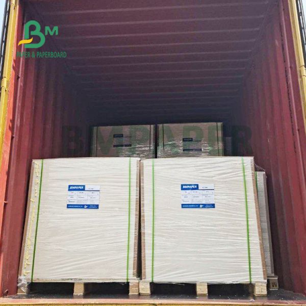 1.2mm 1.4mm Natural White Uncoated Beer Mat Board 720 x 1020 mm High Bulk 