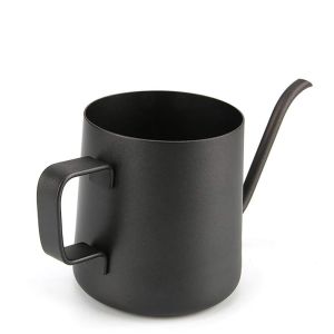 High End Matte Black Gooseneck Kettle Long Mouth Kettle Teapot