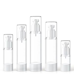 Plastic Airless Bottle 15ml to 120ml with Sprayer Head