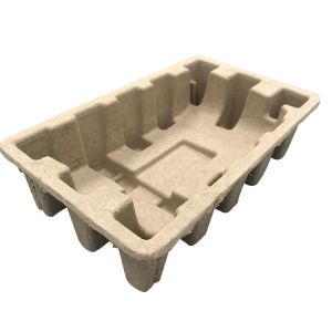 Smoothly Biodegradable Moulded Pulp Tray Customized Box Inner Packaging Insert
