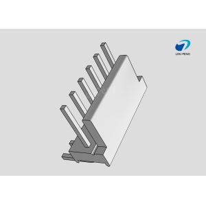 PCB Mount Header, Right Angle, Wire-to-Board, 6 Position, 3.96mm Pitch, Tin, Natural Housing Color, Shrouded / Solid
