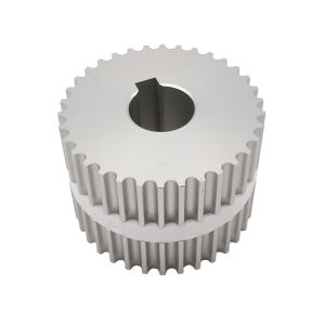 Silver Customisable Synchronous Aluminium Pulley Wheel Custom Machined Parts