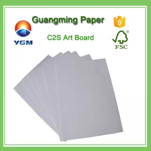 China Bulk C2S Coated Large Cardboard Sheets , Plain Cardboard Sheets For Art Projects on sale